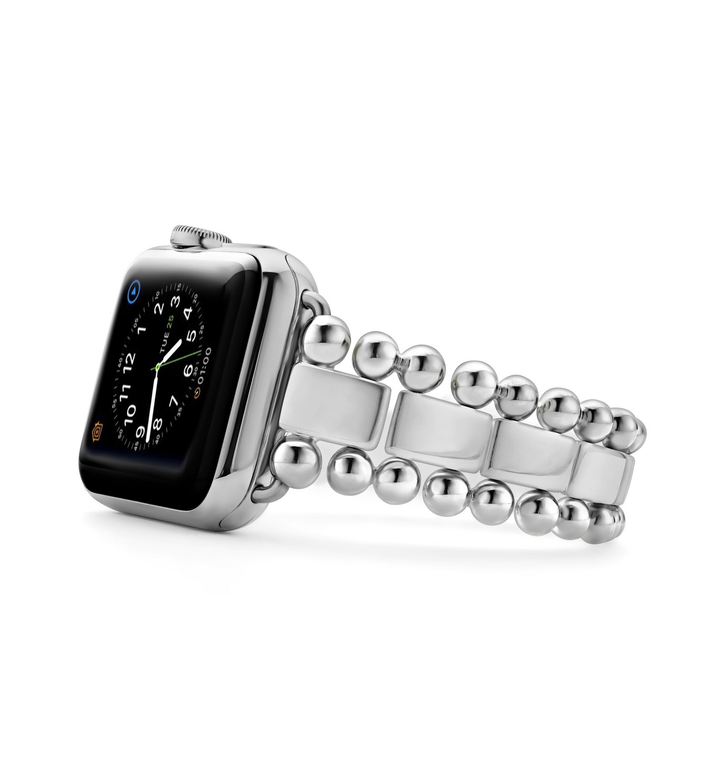 LAGOS Smart Caviar Silver Link Watchband, 38mm