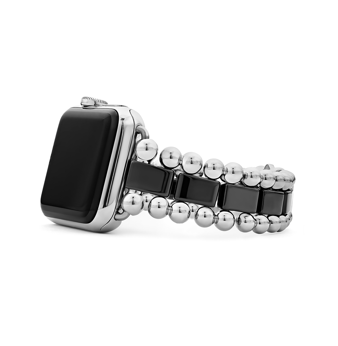 LAGOS Smart Caviar Black Ceramic Link Watchband, 38mm