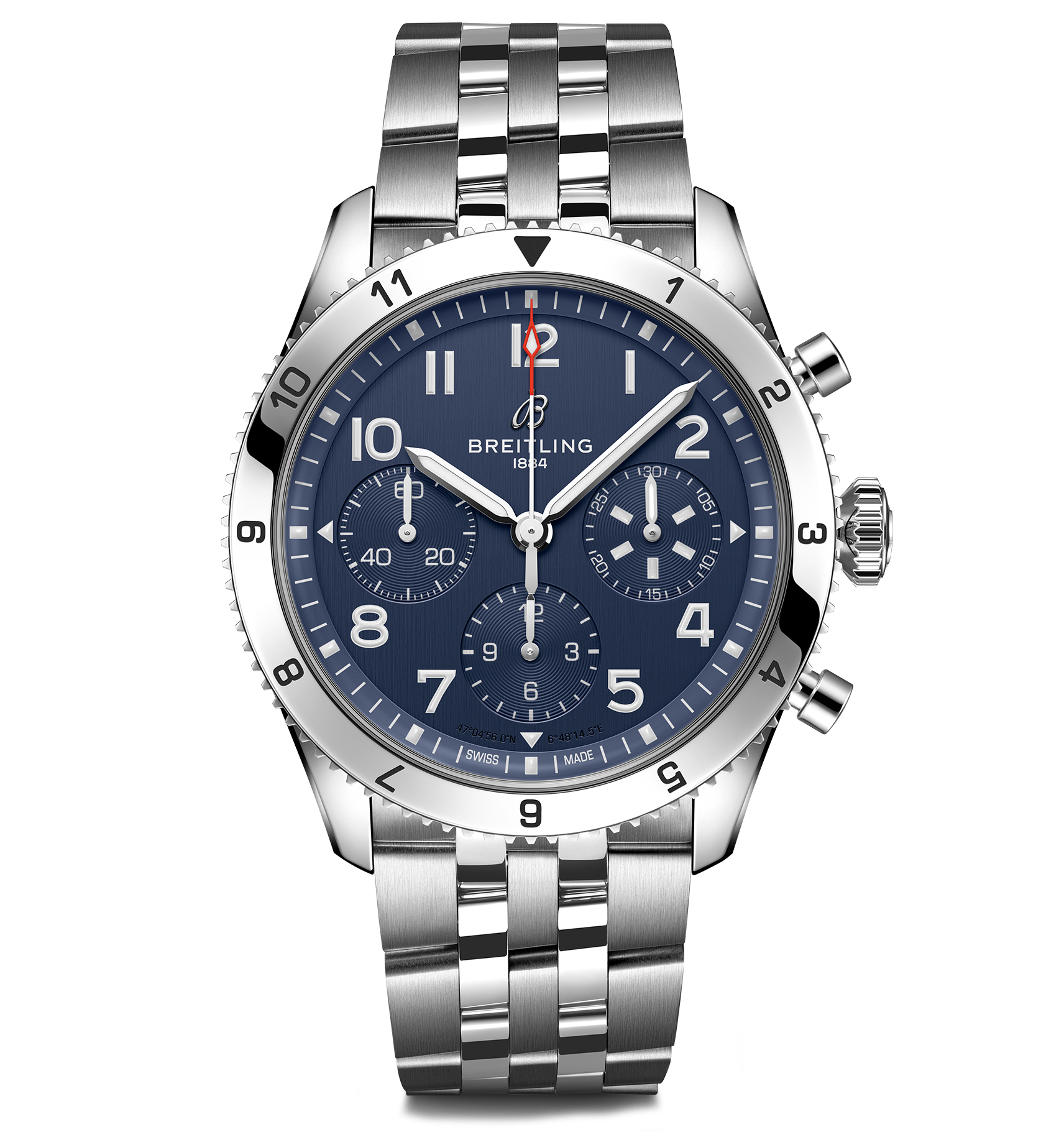 Breitling Classic AVI Chronograph 42 Tribute to Vought F4U Corsair Watch with Blue Dial