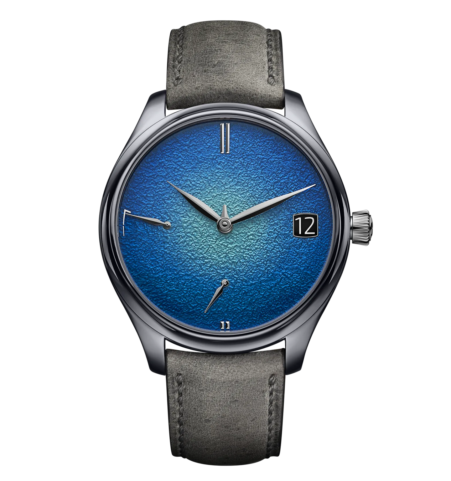 H. Moser & Cie. Endeavour Perpetual Calendar 42mm Watch with Abyss Blue Dial