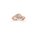 Fink&#39;s Exclusive Round Halo Engagement Ring Set with Twist Design