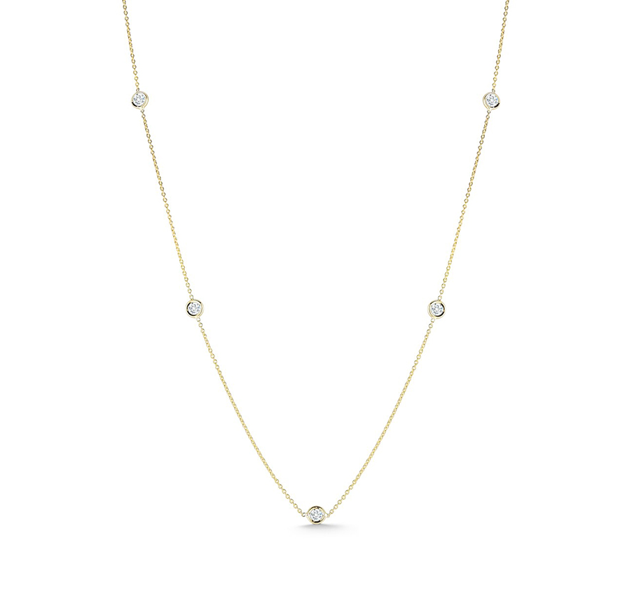 Roberto Coin Diamonds by the Inch 7 Station Necklace