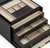 WOLF Palermo Large Jewelry Box in Black