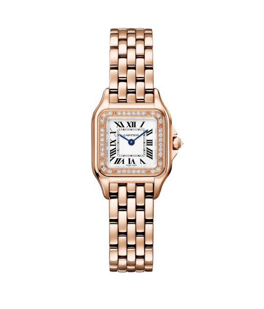 Panthère De Cartier Watch, Small Model in Rose Gold