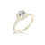 Fink&#39;s Exclusive 14K Yellow Gold Round Diamond Halo and Diamond Engagement Ring