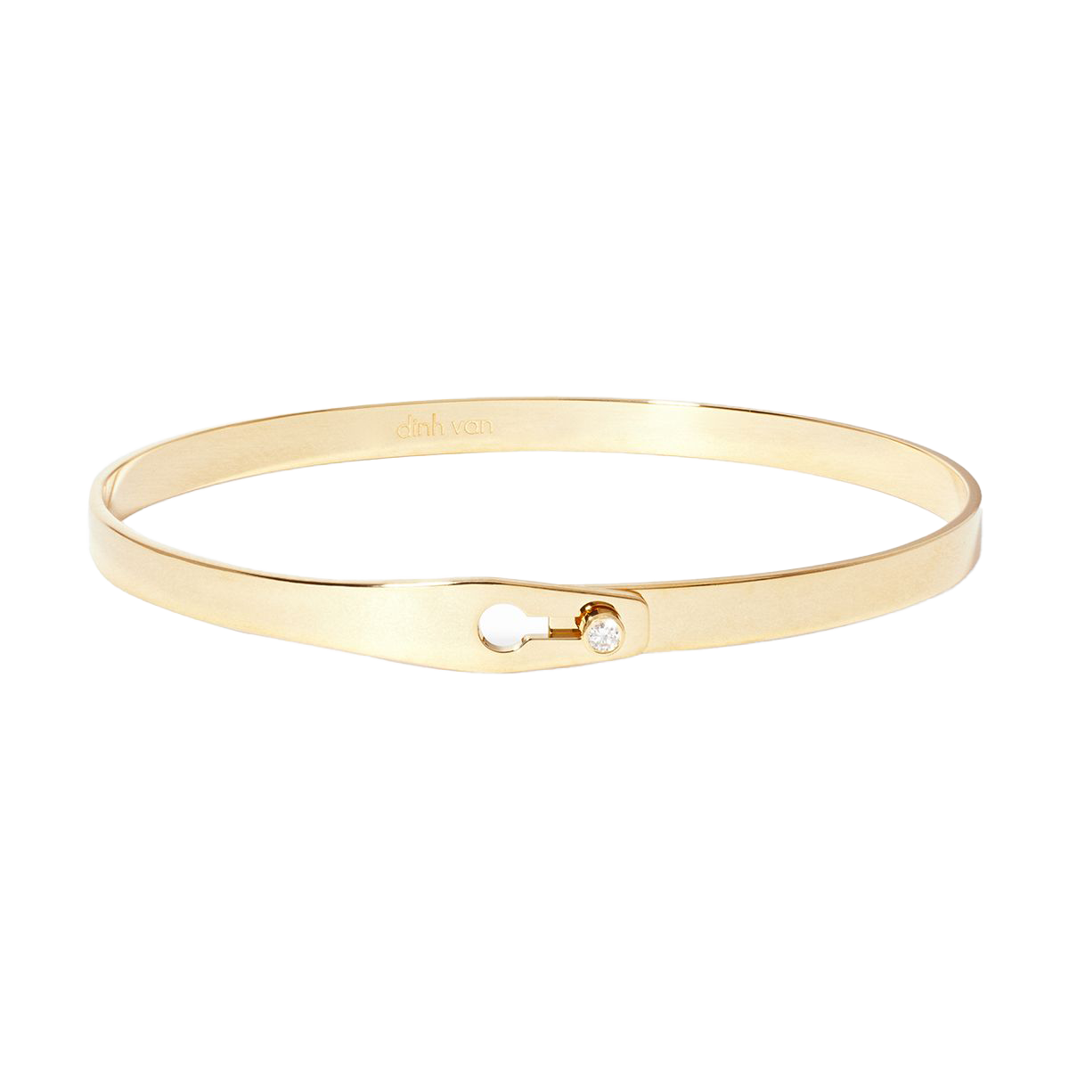 Dinh Van Serrure Bangle with Diamond Fink s