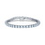 7&quot; White Gold Tennis Bracelet