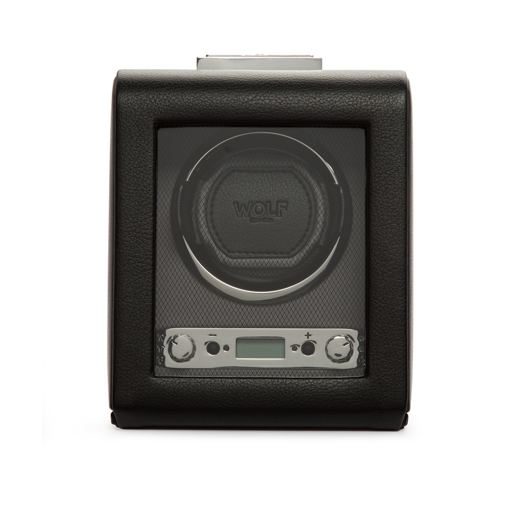 WOLF Single Watch Winder with Cover 2.7