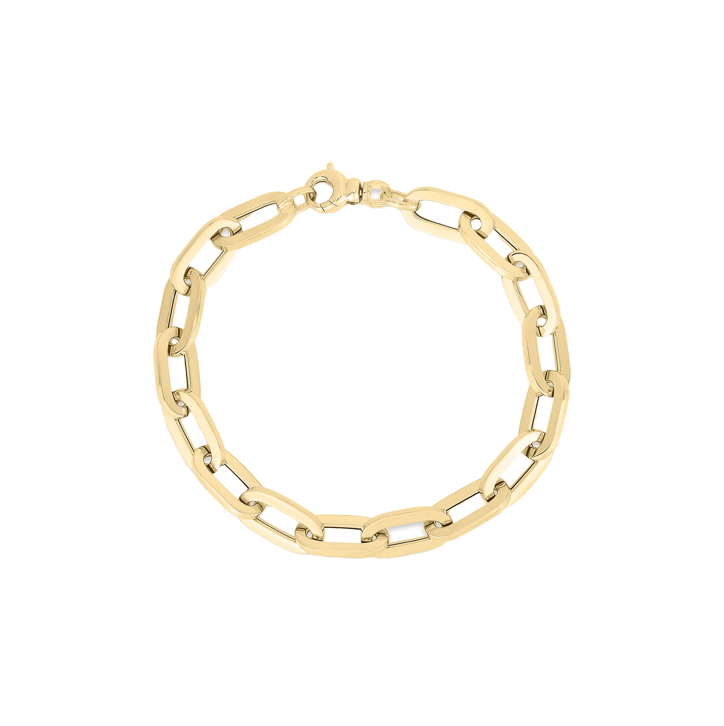 Roberto Coin Designer Gold Yellow Gold Paperclip Link Bracelet