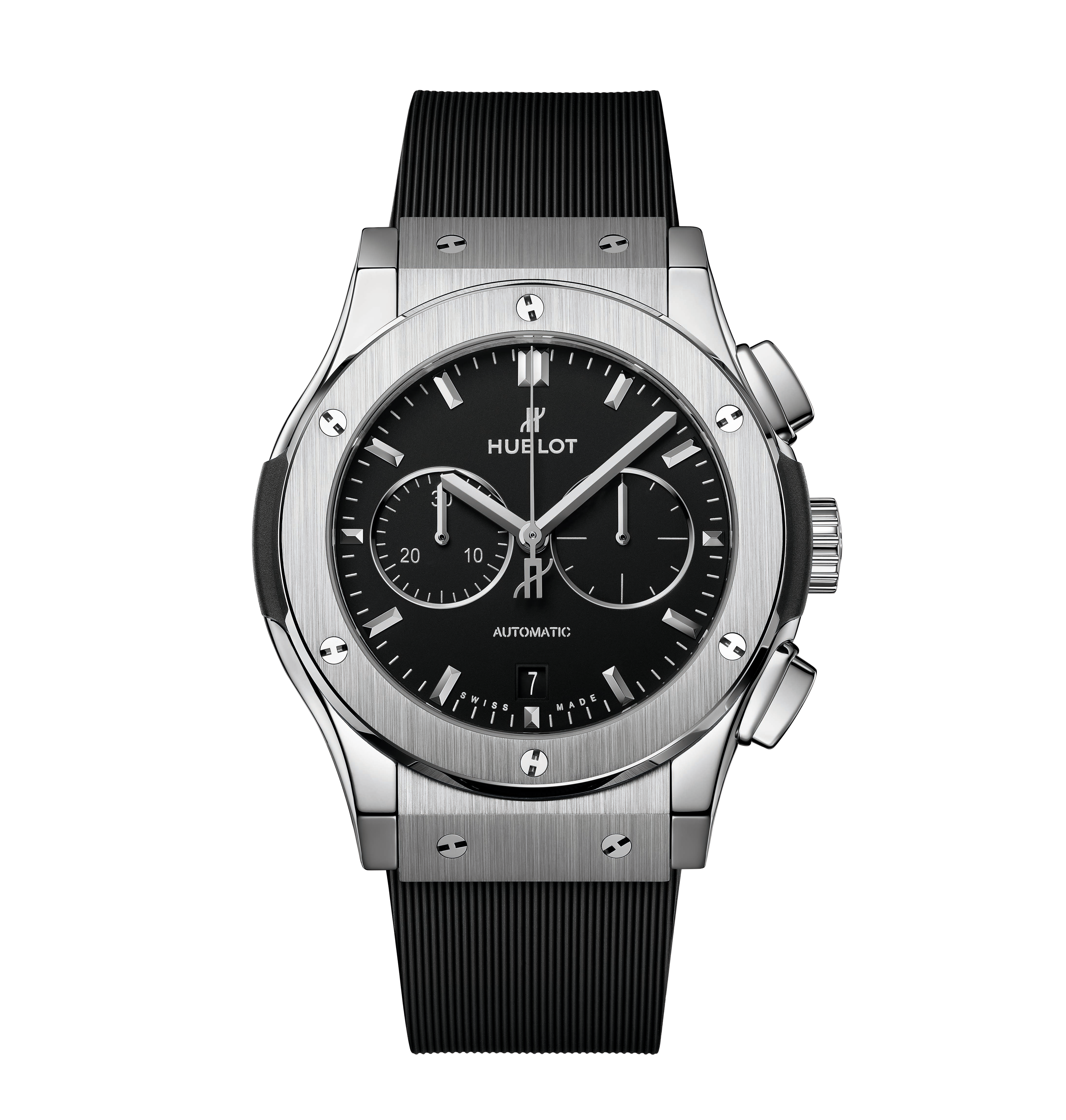 Hublot Classic Fusion Chronograph Titanium, 42mm with Rubber Strap