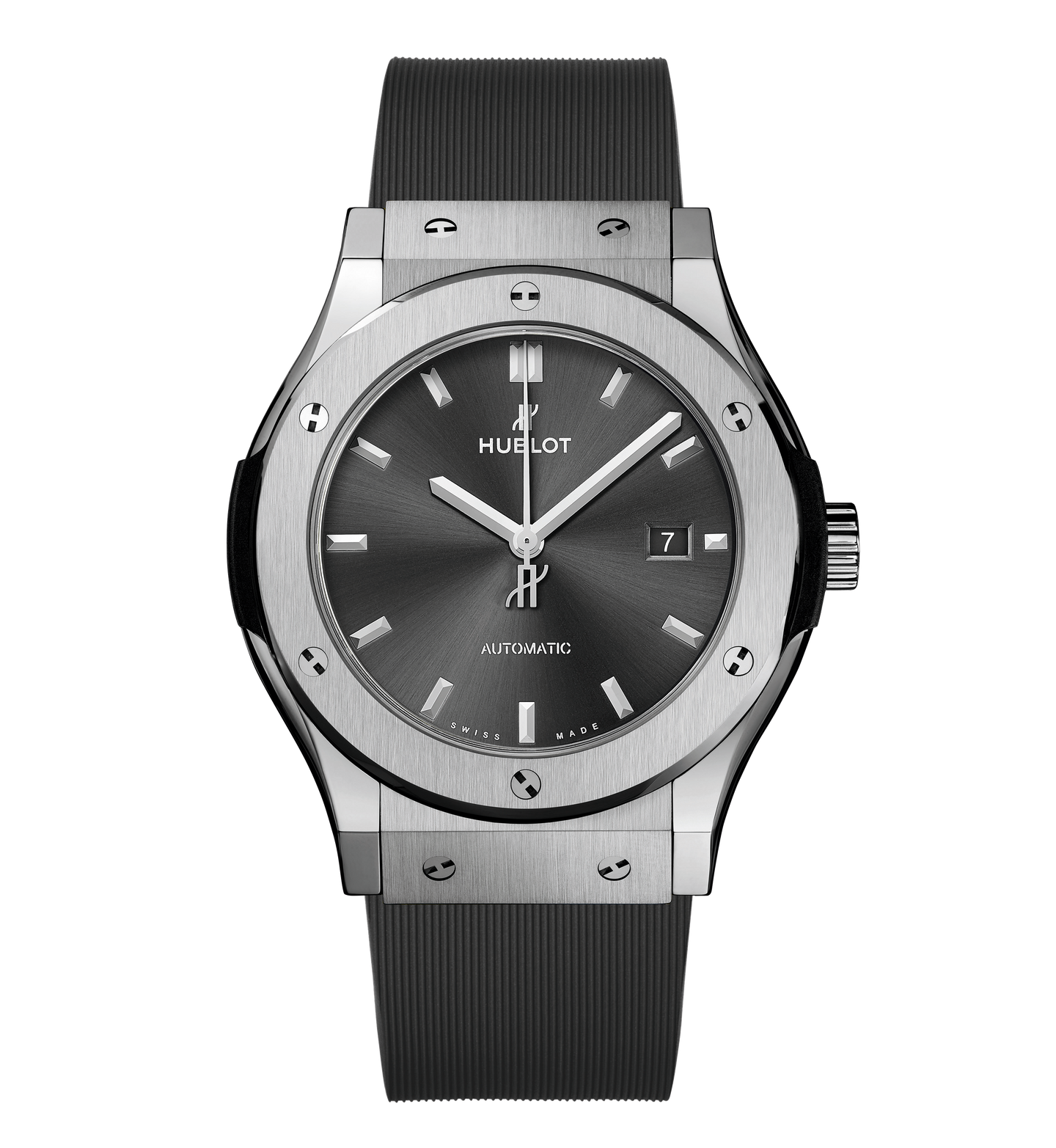 Hublot Classic Fusion Racing Grey Titanium watch with Grey Rubber Strap