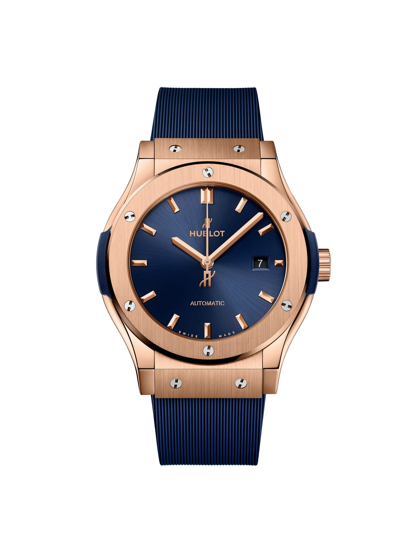Hublot Classic Fusion King Gold Blue 42mm Watch with Blue Dial