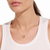 Yellow Gold Dinh Van Pulse Diamond Necklace on model