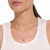 Dinh Van Pulse Paved 3 Rows Pendant Necklace on model