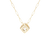 Dinh Van Le Cube Diamant XL Paved diamond Pendant in 18k yellow gold