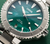 Oris X Bracenet Watch with Green Dial, 36.5mm