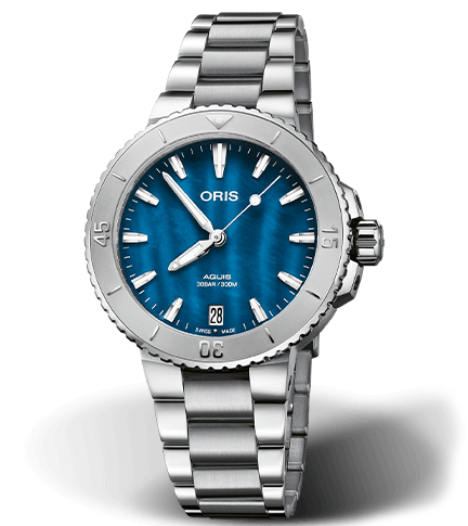 Oris Aquis Date Watch with Stainless Steel Bracelet, 36.5mm