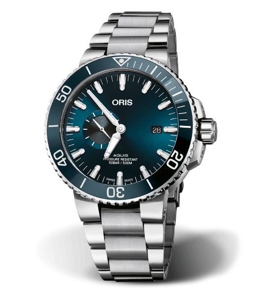 Oris Aquis Small Second, Date Watch with Blue Dial, 45.5mm