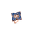 Roberto Coin Venetian Princess Rose Gold Blue Titanium and Diamond Large Ring
