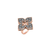 Roberto Coin Venetian Princess Rose Gold Titanium Diamond Ring