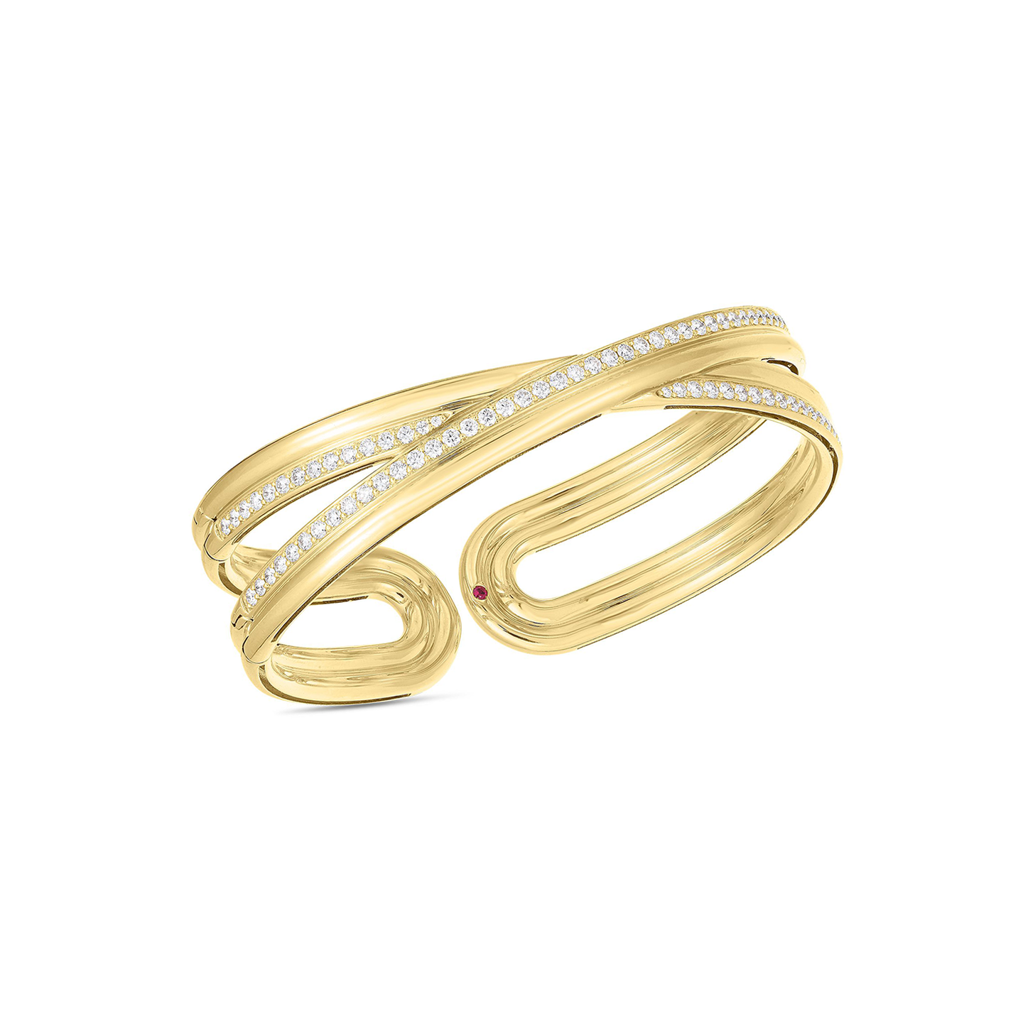 Roberto Coin Cialoma Crossover Diamond Bangle