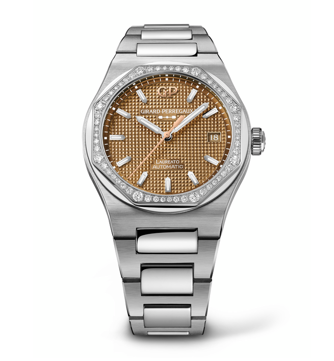 Girard-Perregaux Laureato 38mm Watch with Stainless Steel Bracelet