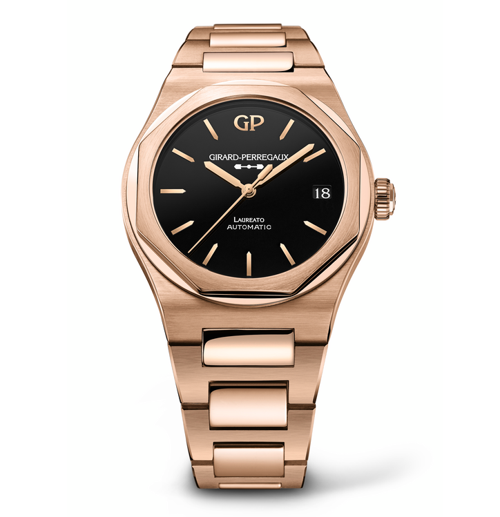 Girard-Perregaux Laureato 42mm Watch Pink Gold | Fink's