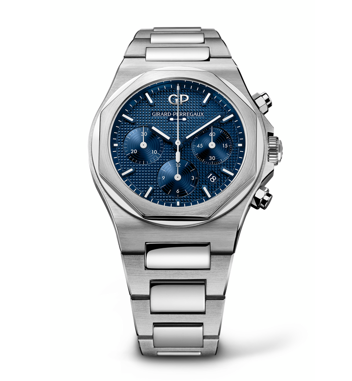 Girard-Perregaux Laureato Chronograph 42mm Watch with Blue Dial