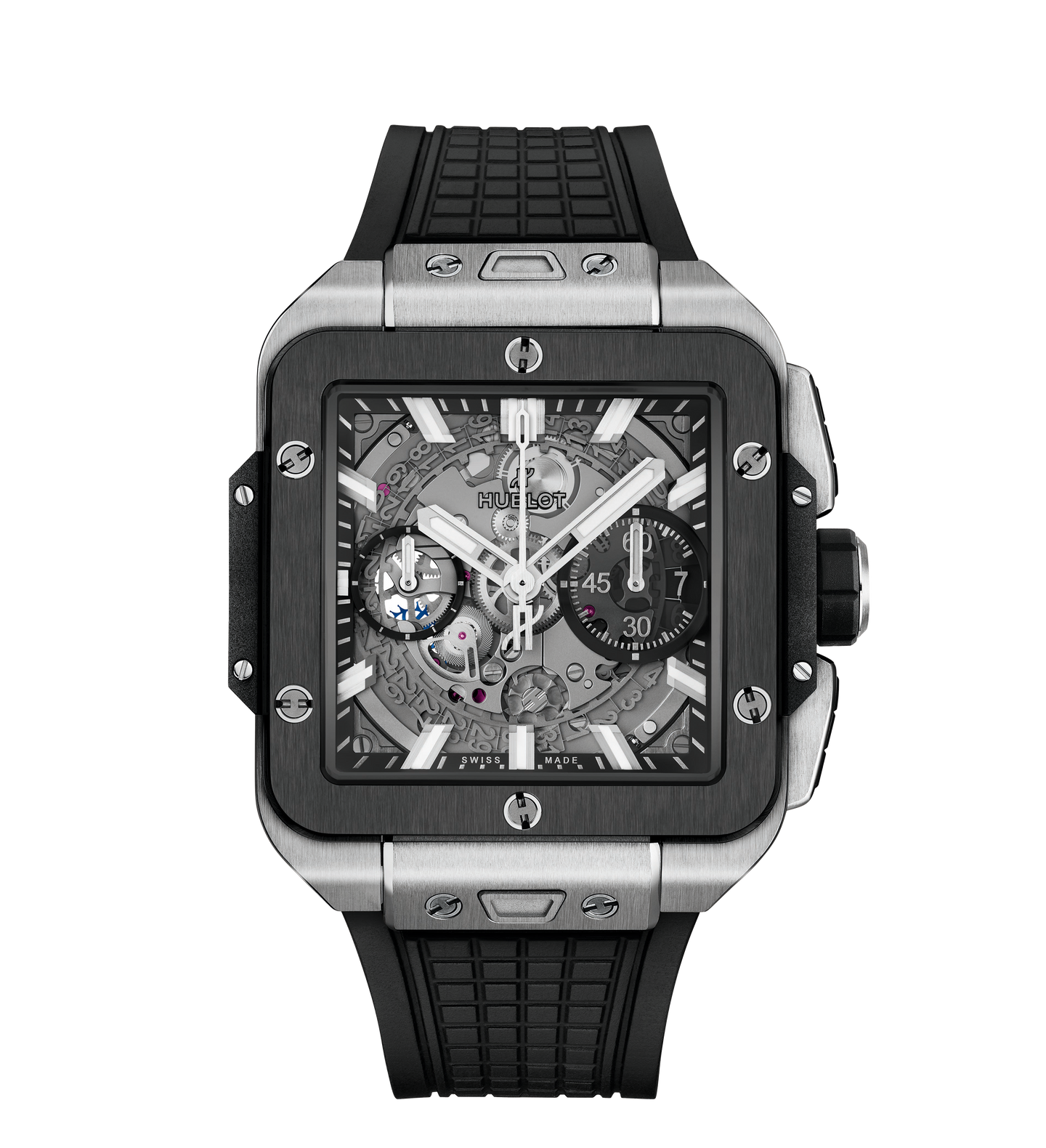 Hublot Square Bang Unico Titanium Ceramic 42mm Watch with Sapphire Crystal Dial
