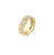Roberto Coin Love in Verona Yellow Gold Flower Diamond Band