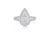 Load image into Gallery viewer, Fink&#39;s Exclusive Platinum Pear Diamond Split Shank Engagement Ring