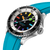 Breitling Superocean Automatic 42 Watch with Turquoise Rubber Strap and Rainbow Indexes