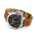Breitling Classic AVI Chronograph 42 P-51 Mustang Watch with a Gold Brown Leather Strap