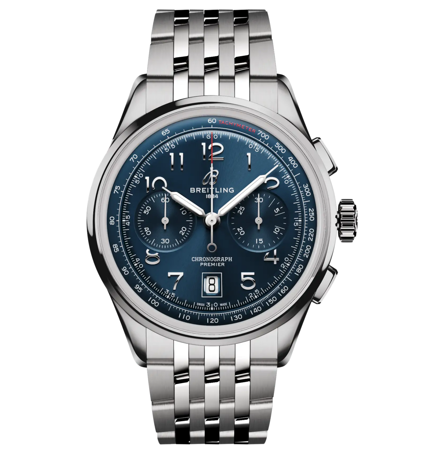 Breitling Premier B01 Chronograph 42 Watch with Stainless Steel Bracelet