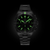 Glow in the dark hands on Breitling Avenger B01 Chronograph 42 Watch with Black Dial