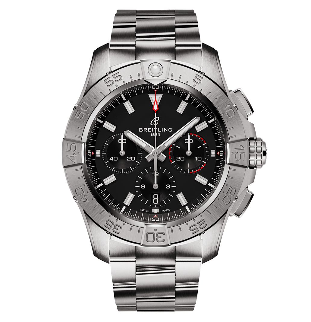 Breitling Avenger B01 Chronograph 44 Watch with Stainless Steel Bracelet