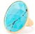 Marco Bicego Lunaria Yellow Gold Turquoise Cocktail Ring