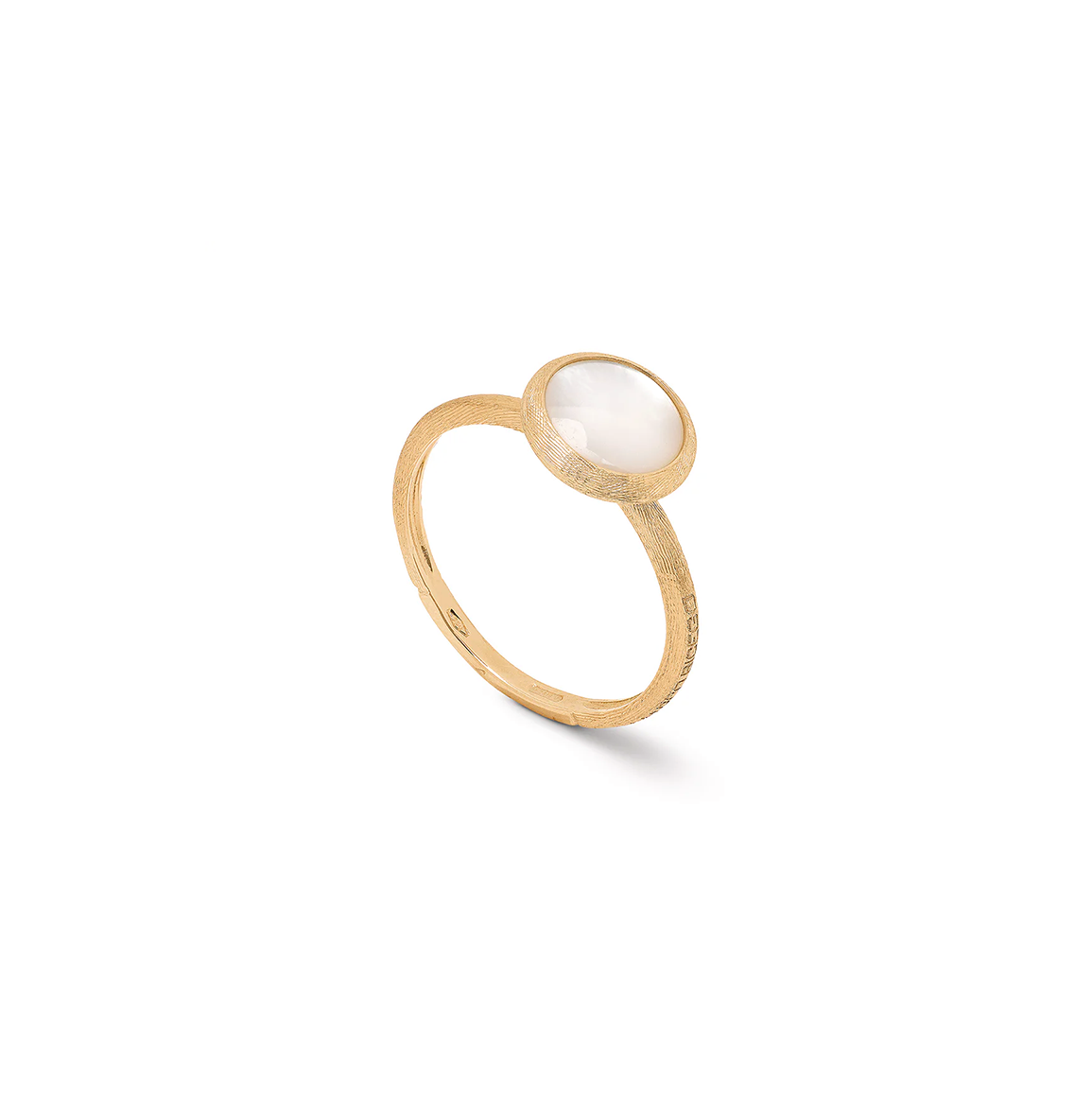 Marco Bicego Jaipur Yellow Gold Mother of Pearl Stackable Ring