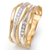 Marco Bicego Marrakech Onde Mixed Metals Multi-Row Diamond Ring