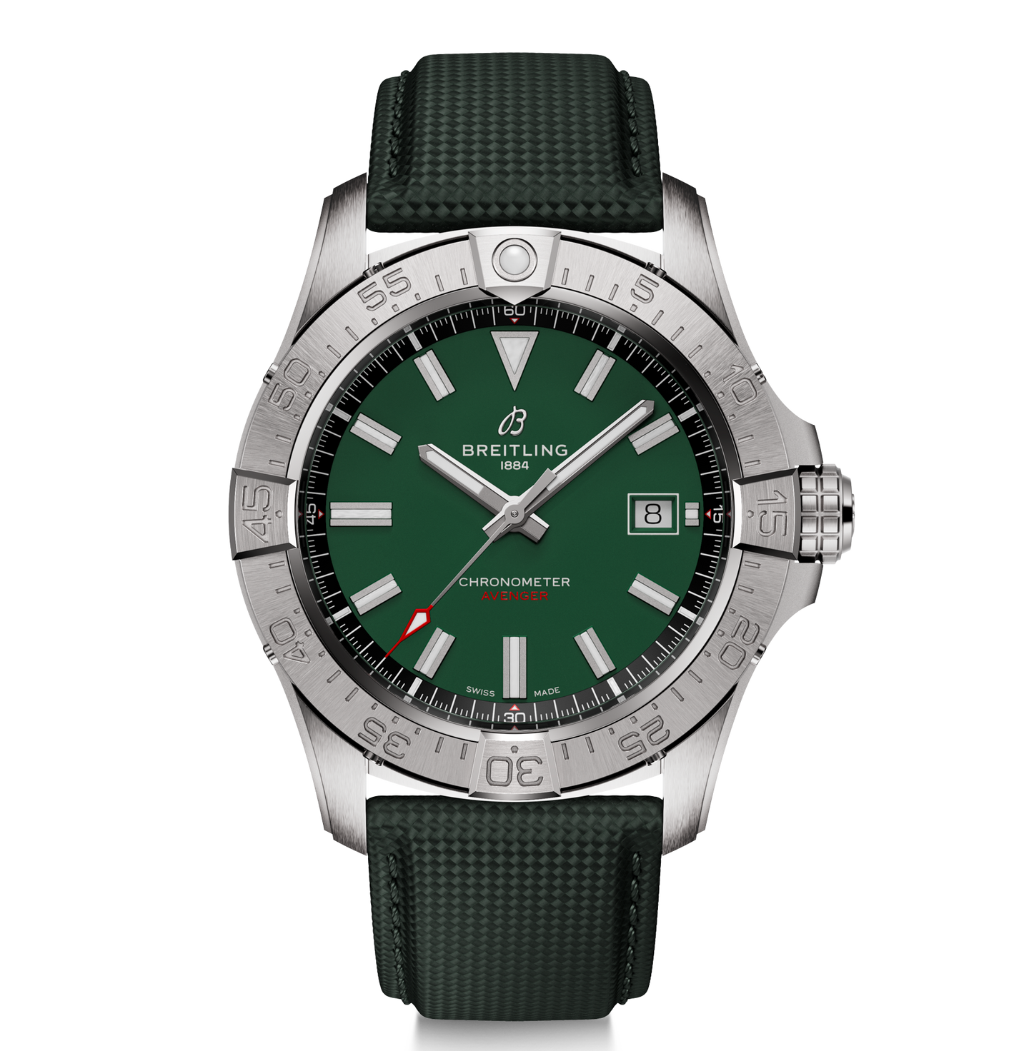 Breitling Avenger Automatic 42mm Watch with Green Strap