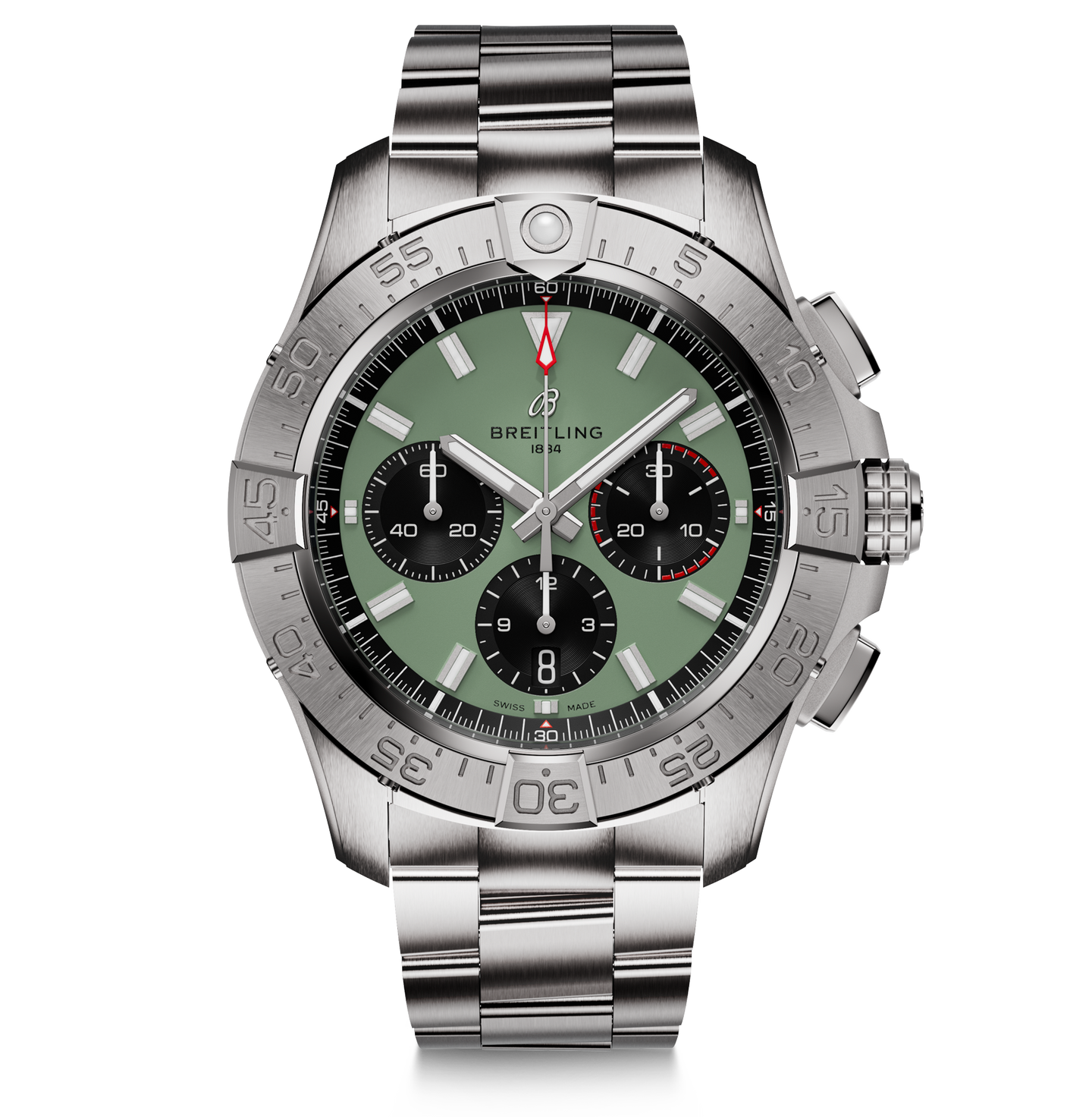 Breitling Avenger B01 Chronograph 44mm Watch with Green Dial