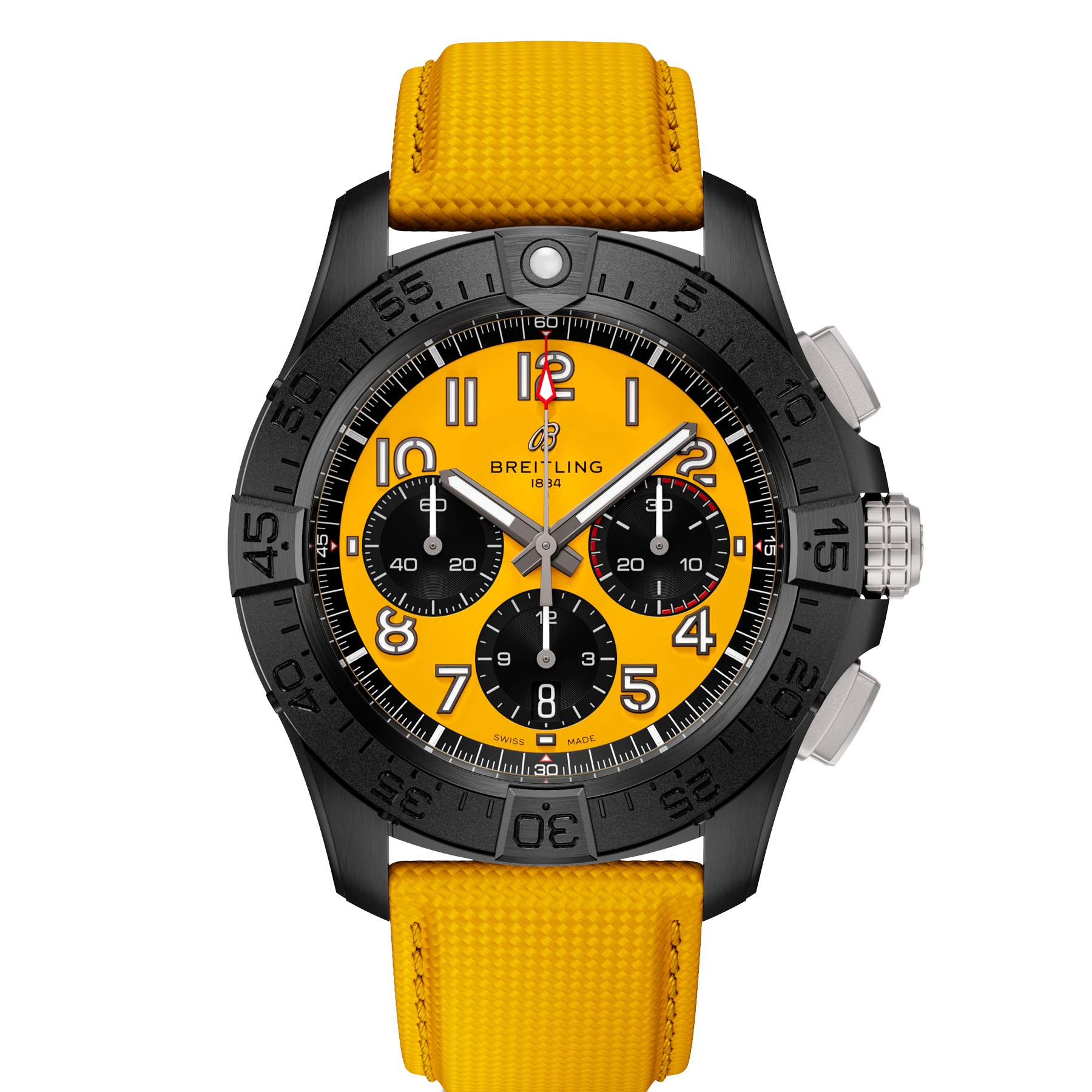 Breitling Avenger Night Mission Watch Yellow Dial | Fink's
