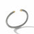 David Yurman Classic Cable Bracelet in Sterling Silver with 14K Yellow Gold and Pearls, 5mm in Silver + 14-Karat Yellow Gold