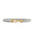 Buckle Classic Cable Bracelet in Sterling Silver with 14K Yellow Gold, 5mm