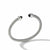 David Yurman Classic Cable Bracelet in Sterling Silver with Black Onyx and Diamonds, 5mm in Sterling Silver