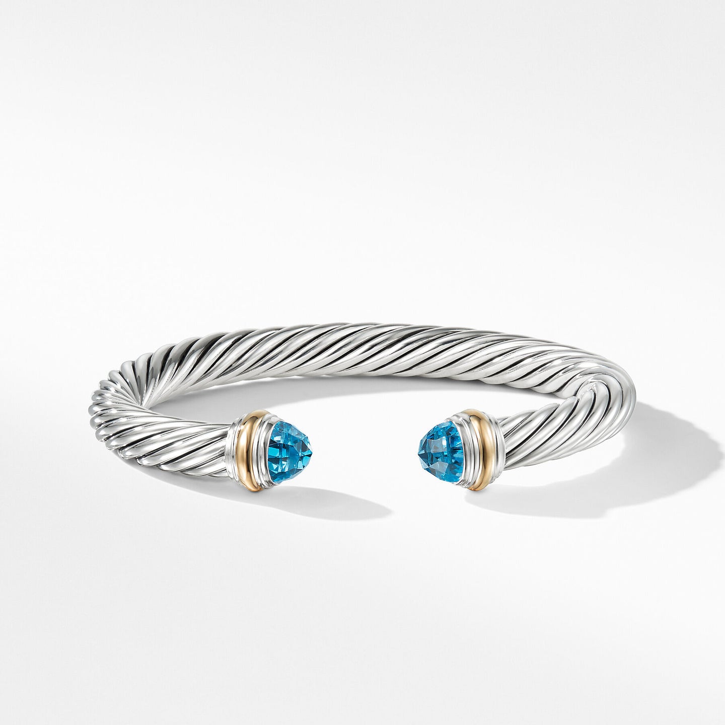 David Yurman Cable Bracelet in Silver and 14-Karat Yellow Gold (Image 4)