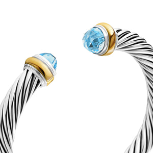 David Yurman The Cable Collection® Bracelet in Silver and 14-Karat Yellow Gold (Image 4)