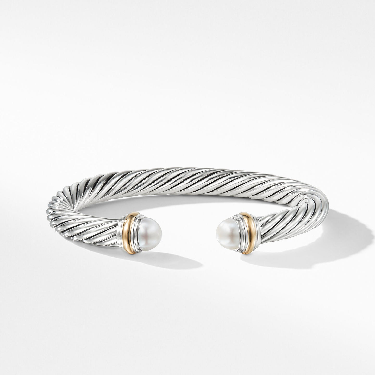 David Yurman Cable Bracelet in Silver and 14-Karat Yellow Gold (Image 4)