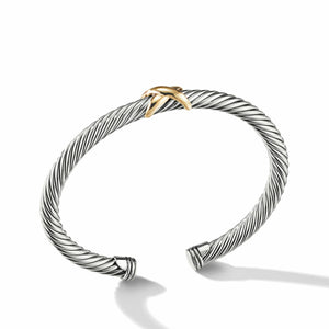 David Yurman Cable Bracelet in Silver and 14-Karat Yellow Gold (Image 4)