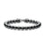 Spiritual Beads Bracelet in Sterling Silver with Hematine, 8mm